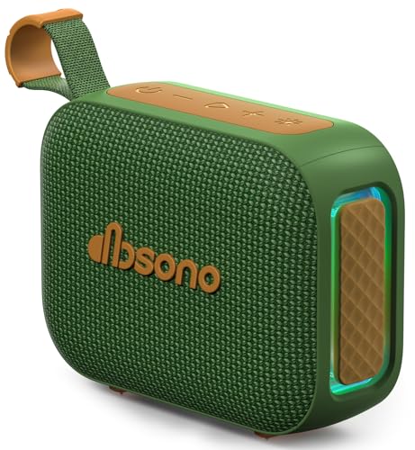 Portable Bluetooth Speaker IPX5 Waterproof with 24H Battery – Dark Green