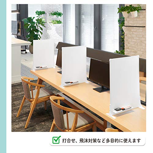 Tableau blanc de bureau 613x458 mm PLUS PWD-0604DS petit tableau de table effaçable à sec - 6