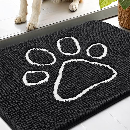 Smiry Dog Door Mat for Muddy Paws