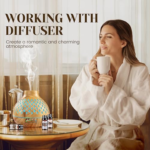 AESHORY Aromatherapie Hotel Geurende Olie Set 6x10ML, Meest Populaire 5 Sterren Hotel Geurende Essentiële Oliën, Elegante Etherische Olie, Shangri-La, Marriott, Ritz-Carlton, Bulgari Witte Thee - Afbeelding 6