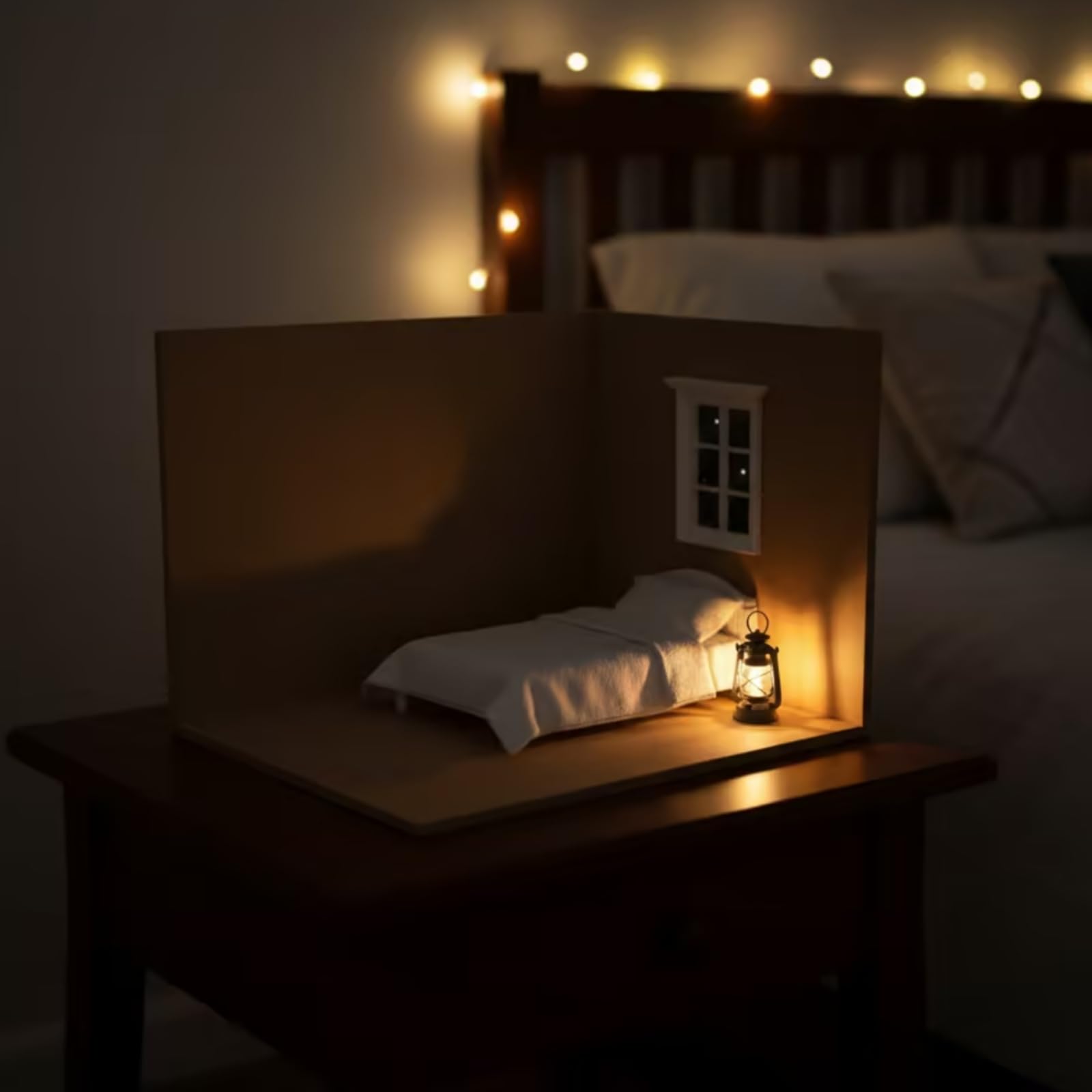 Milageto Habitación Casa Muñecas sin Pegamento Casa Muñecas para Coleccionistas