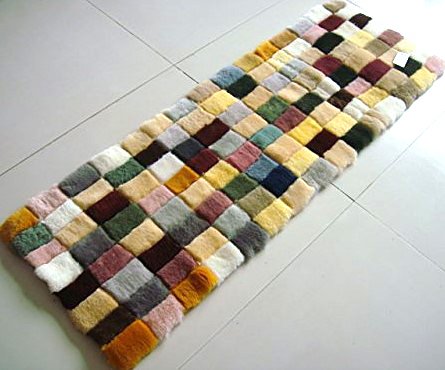 Amazon｜FURFURMOUTON 北欧風 ムートンクッション ロング ムートン100