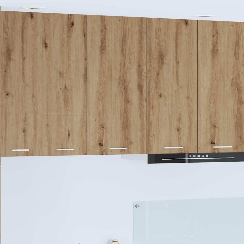 Hängeschrank mit Tür Artisan-Eiche und Weiß 40 x 31 x 80 cm Holzwerkstoff moderner Küchenschrank mit Stauraum für Aufbewahrung und Organisation in Küche und Esszimmer