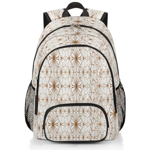 Sac à dos géométrique de grande capacité pour ordinateur et école
