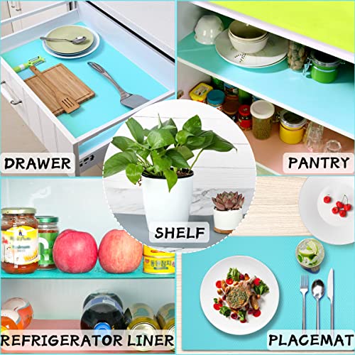 16 Pcs Refrigerator Liners Mats For Shelves Eva Fridge Mats Liners Washable Fridge Covers Pads Liners For Glass Shelf Cupboard Cabinet Drawer Table Placemats Refrigerator Accessories (5 Color Mixed) #TOP6