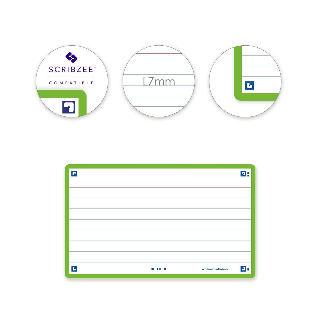 OXFORD Pack De 32 Fiches Bristol FLASH 2.0 A7 Lignées Jaunes 75x125 Mm - Non Perforées