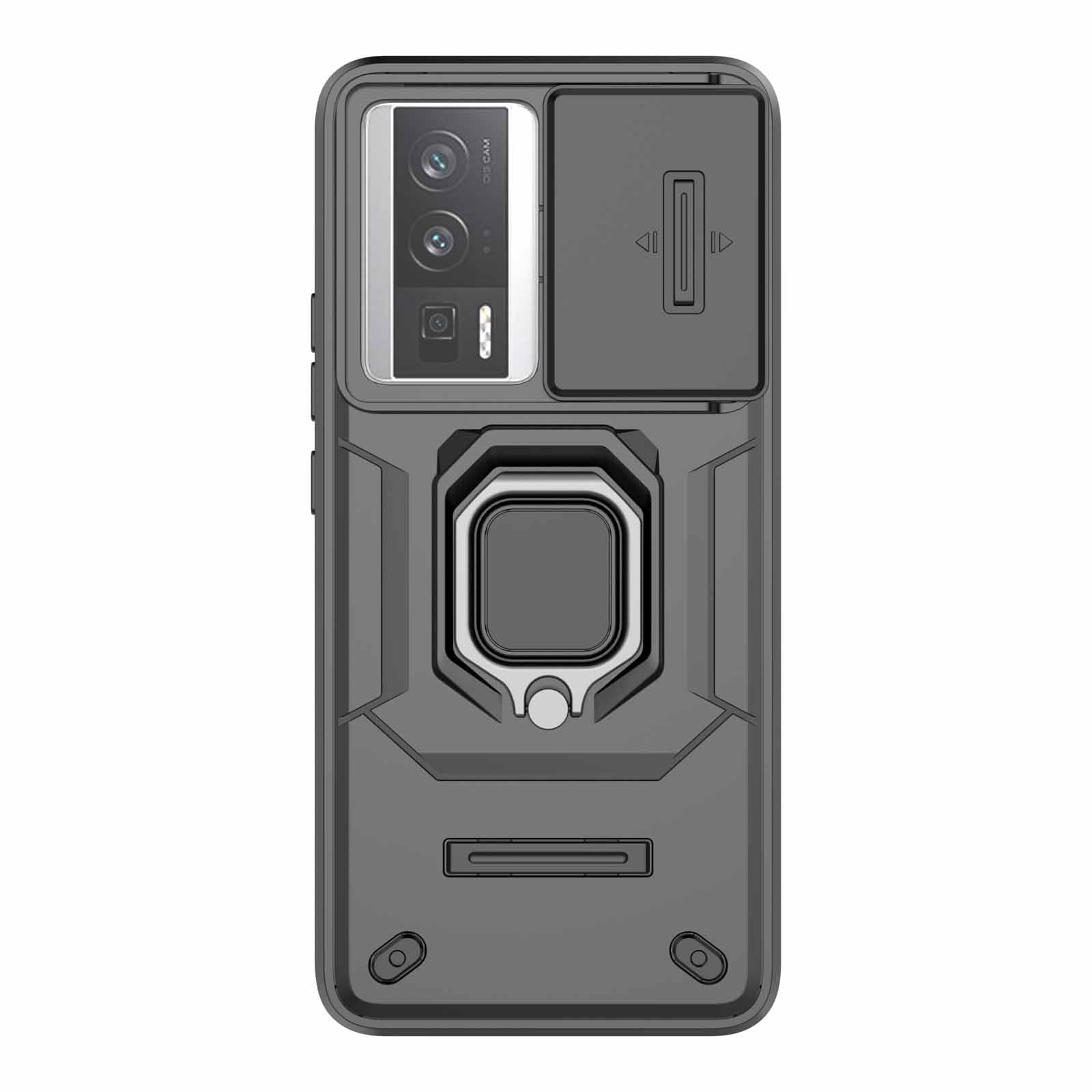 Custodia Per Xiaomi Poco F5 Con Anello Girevole E Copertura Fotocamera
