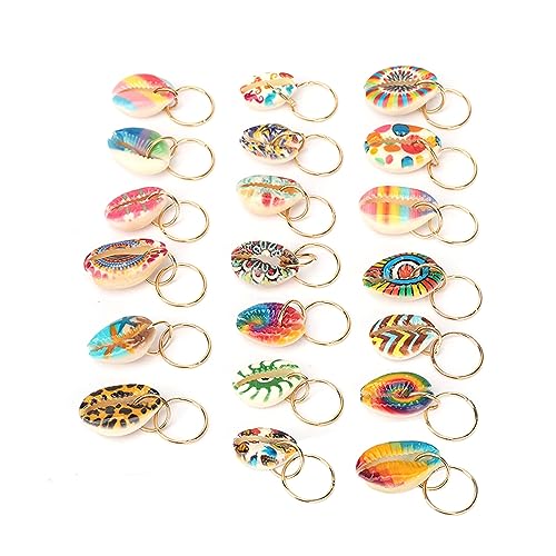 20 piezas Aros para Dreadlocks con Diseño de Concha, Clips Exquisitos para Trenzas, Accesorios de Pelo para Hombres y Mujeres, Venta al por Mayor miniatura 6