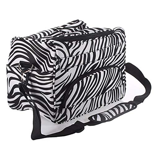 Hairdressing Bag, LuckyFine Professional Salon Hair Tools Hairdressing Bag, Large Capacity Hair Stylist Cosmetic Organizer with Accessory Pockets, For both hand or shoulder carry - Travel Luggage