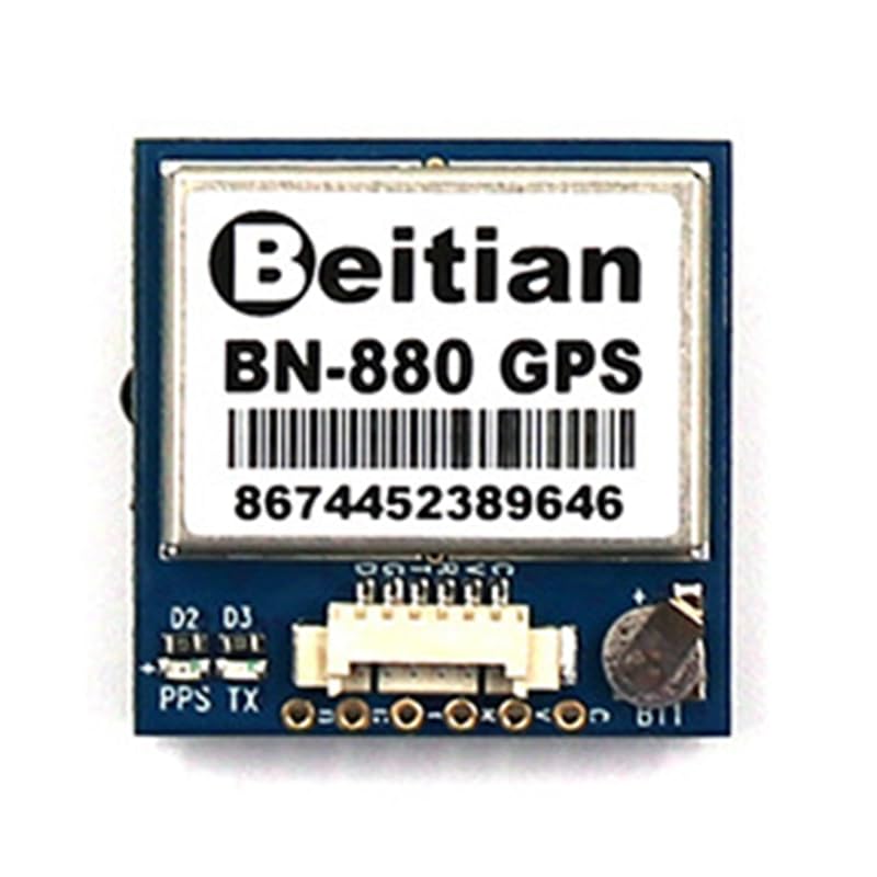 Malockos BN880 GPS Module GPS+GLONASS Dual Mode HMC5883 5V TTL Level For Airplane Multirotor FPV Racing Drone - (Color: as shown)