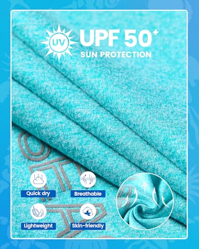 Angel season Boys Girls Long Sleeve Shirts Breathable Moisture Wicking Athletic Activewear T-Shirt for Kids, 5-14 Years2