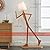 HROOME Tall Floor Lamp for Living Room Bedroom Farmhouse - Artsy Cool Corner Reading Nightstand Light Wood Creative Swing Arm Design for Kids/Boys/Girls, Office, Dorm - E26 Bulb Included (Ash-M)