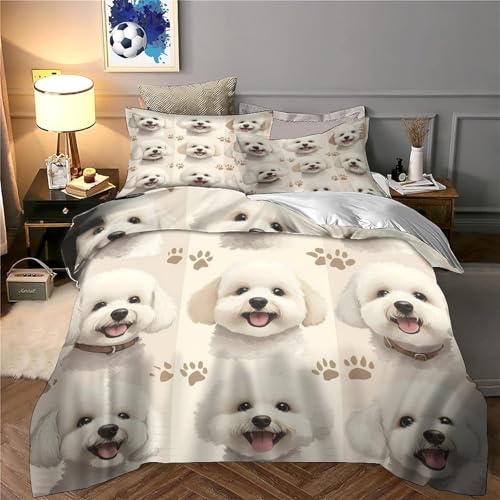 Housse de couette chiens microfibre hypoallergénique ultra douce