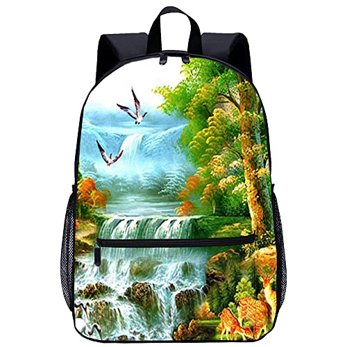 Sac d'école de voyage avec paysage naturel pour ados et adultes adora de loisirs