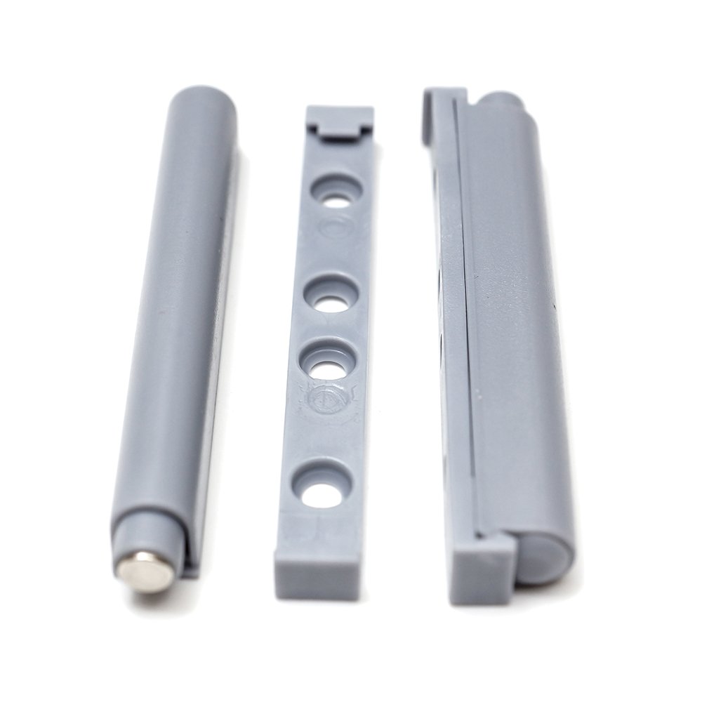 5 x Long Push-to-Open Damper/Buffer Systems for Doors Cupboards and Drawers, Grey - Image 4