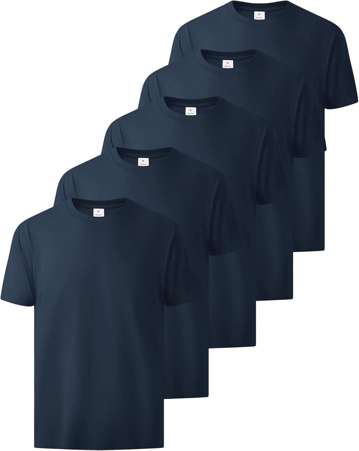 Little Beauty T Shirts for Men Cotton Crew Neck Short Sleeve T-Shirts Breathable & Moisture Wicking Tee Multipack