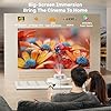 4K Projector Built-in Google TV: 2500 ANSI/Auto Lens Cap & 4D Keystone/Auto Focus & AI Voice Control, Sovboi Smart Portable Projector with WiFi6 & Bluetooth, Outdoor Movie Proyector for Streaming Apps