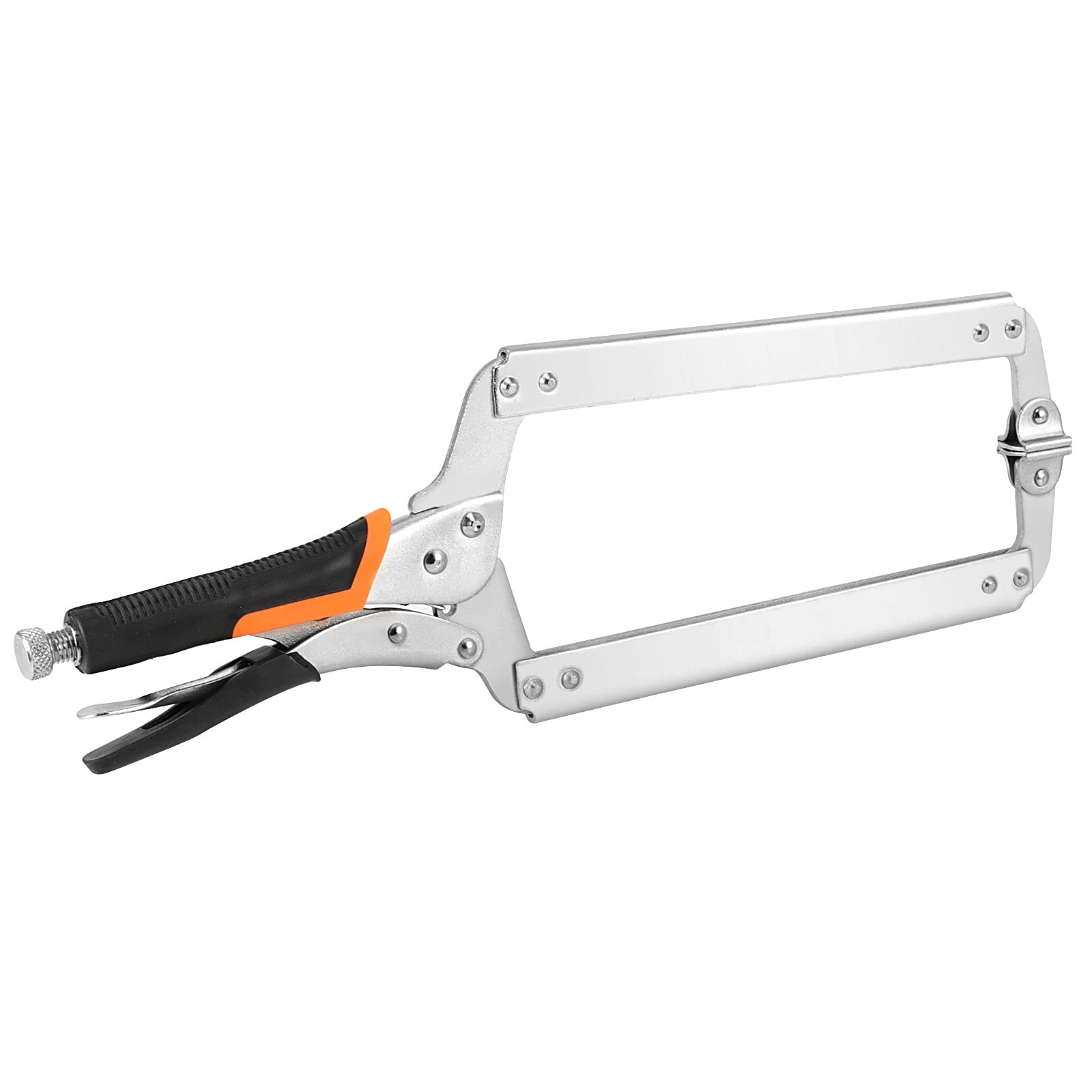 HOIGON 2 morsetti a C da 45,7 cm con cuscinetti girevoli, resistenti pinze per saldatura a C in acciaio al carbonio ad alto tenore di carbonio, set di morsetti per la lavorazione del legno in casa