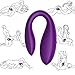 G-Spot Vibrator, Clitoral Couple Nipple Anal Vagina Vibrator with 10 Vibrations 10M Remote Control, Adult Sex Toys with Dual Motors for Women Men Male Female Couples Play, Purple