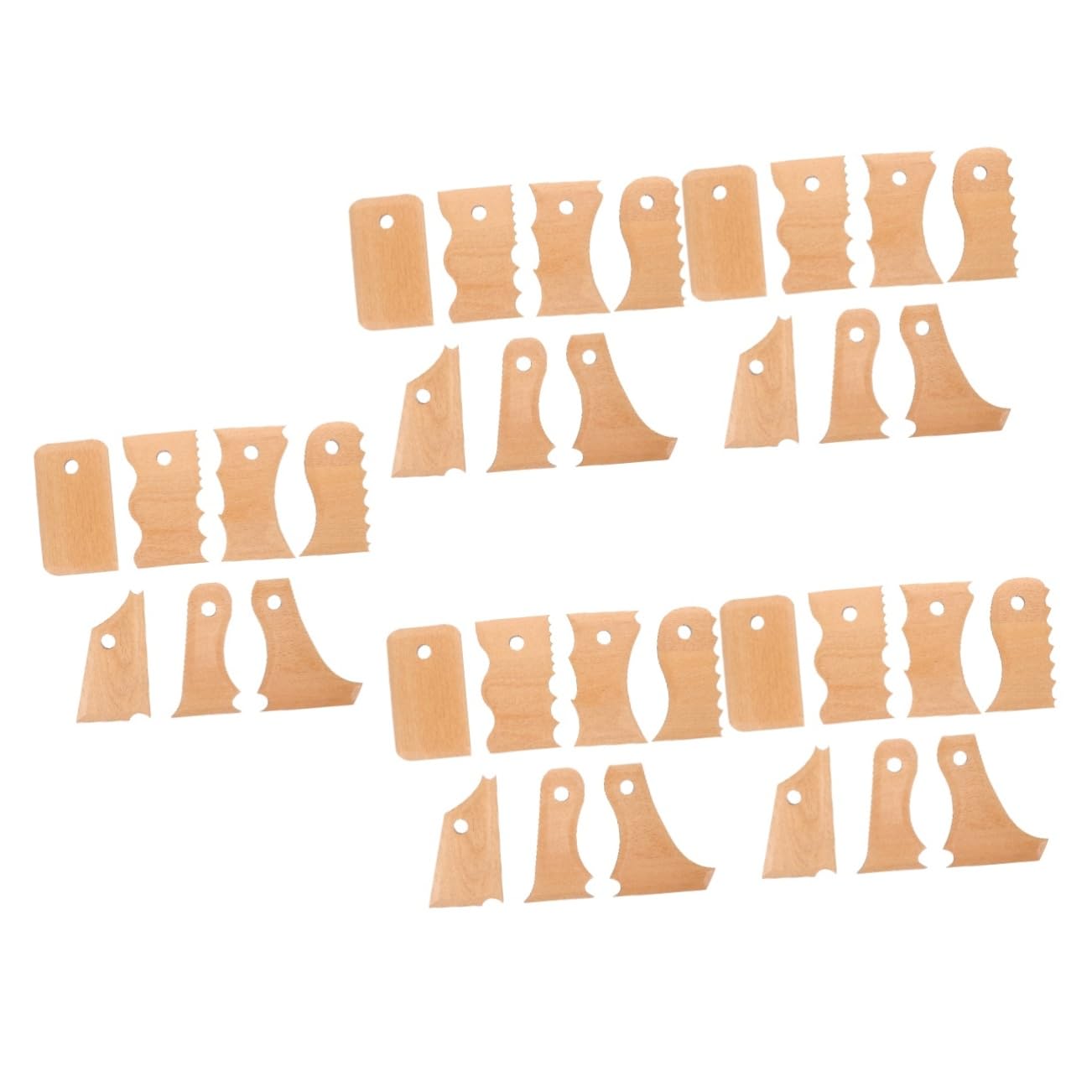 DOITOOL 5 Series Herramientas De Alfarería Modelado Y Esculpido De Arcilla Utensilios Texturizado Herramientas De Manualidades Principiantes 7 Piezas X 5