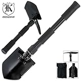 Folding Camping Survival Shovel with Pick