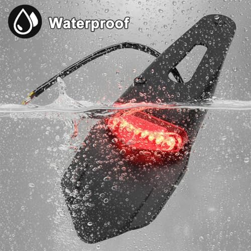 Image of STHIRA Rear Fender LED Brake Red Tail Light Lamp with Bracket for Off-Road Motorcycle Motocross Dirt Bike, LED Wiring Brake Light for Motorbike Scooter, Motorcycle Modification Accessory