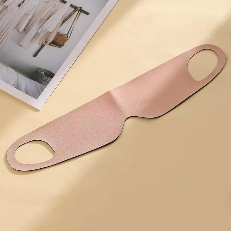 Cheevoy Eye Mask for Sleeping with Ear Loops Stretchable Soft Blind Fold 100% Rubycell Light Blocking No Pressure Thin No Hair Strangle Sleeping Mask for Men and Women Sweatproof for Comfortable Sleep (Rose Quartz Pink)-image-28
