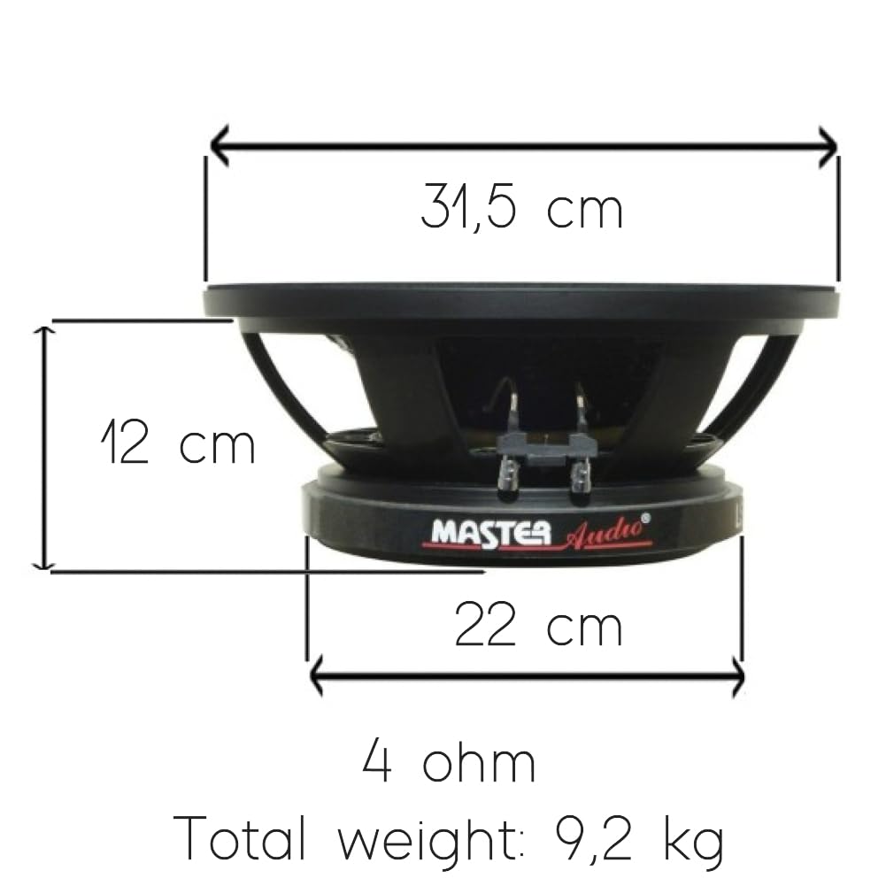 SXOPU 5,25 Pollici 120W Woofer Altoparlante Driver 4ohm 8 Ohm Subwoofer Altoparlanti Musica Bass Colonna Audio Altoparlante For Home Theater Altoparlanti Da Scaffale (Color : 5.25Inch 8Ohm - Foto 10