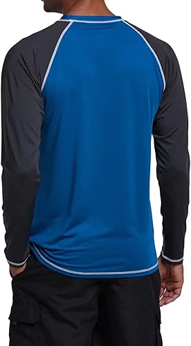 Miniatura 4 de Camisetas de natación de manga larga para hombres Rashguard UPF 50+ Camisa de protección solar UV Atlética Entrenamiento Correr Senderismo Camiseta