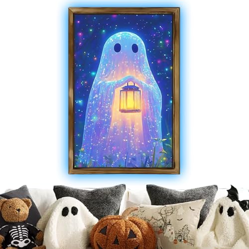 Glow in the Dark Ghosts Poster | Decorative Wall Art Glow in the Dark Ghosts Poster | Decorative Wall Art