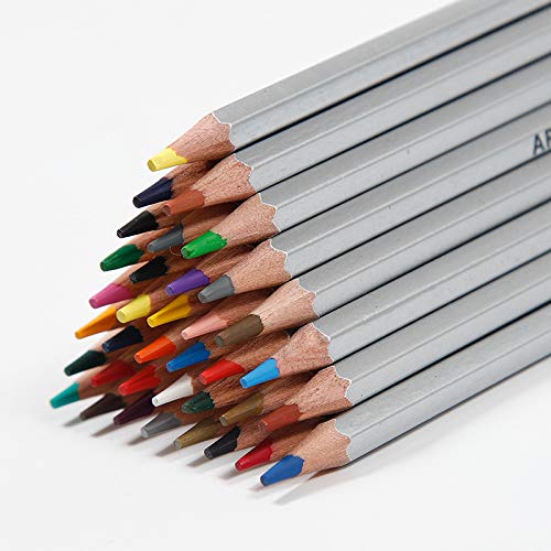 Crayon de couleur en boîte de fer numéroté pour dessin