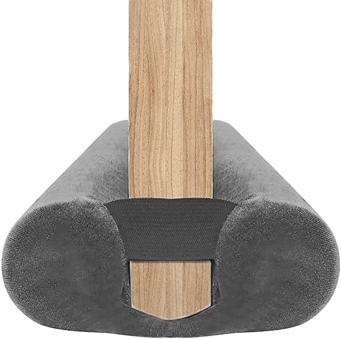 Door Draft Stopper for Doors 29-35" No Adhesive Draft Stopper for Bottom of Door Draught Excluder Under Door Wind Blocker Reduce Noise Draught Excluder Sweep Sound Proof(Grey)
