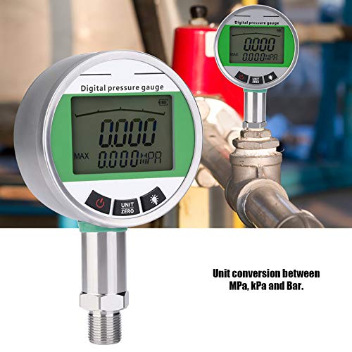 Indicateur de pression hydraulique digital inox M20*1.5 1.6Mpa