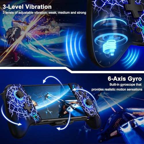 Contrôleur Effet Hall Gammeefy sans Drift pour Console Switch Mode Portable