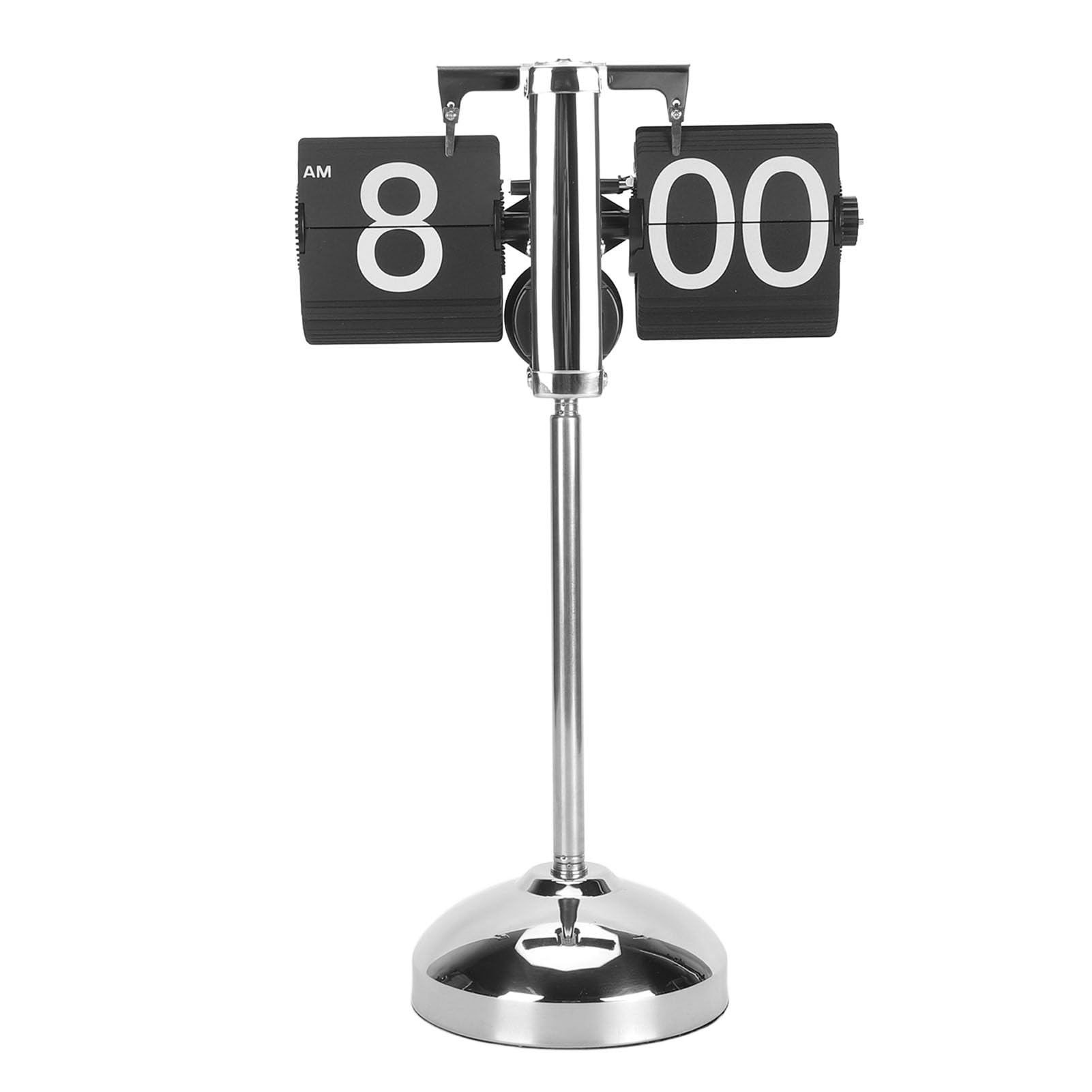 Reloj Digital con Tapa, Barra de Tracción Extensible de Acero Inoxidable, Movimiento de Marcha Atrás Digital Automático, Barra Telescópica de Acero Inoxidable (Black)