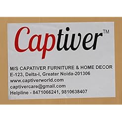 Alternative view of Captiver Engineered Wood Wall Mounted Key Holders with Decorative Display Shelf (7 Hooks, Wenge) Keys Chains Rings Mobile Keychain Office School Kitchen Organizer