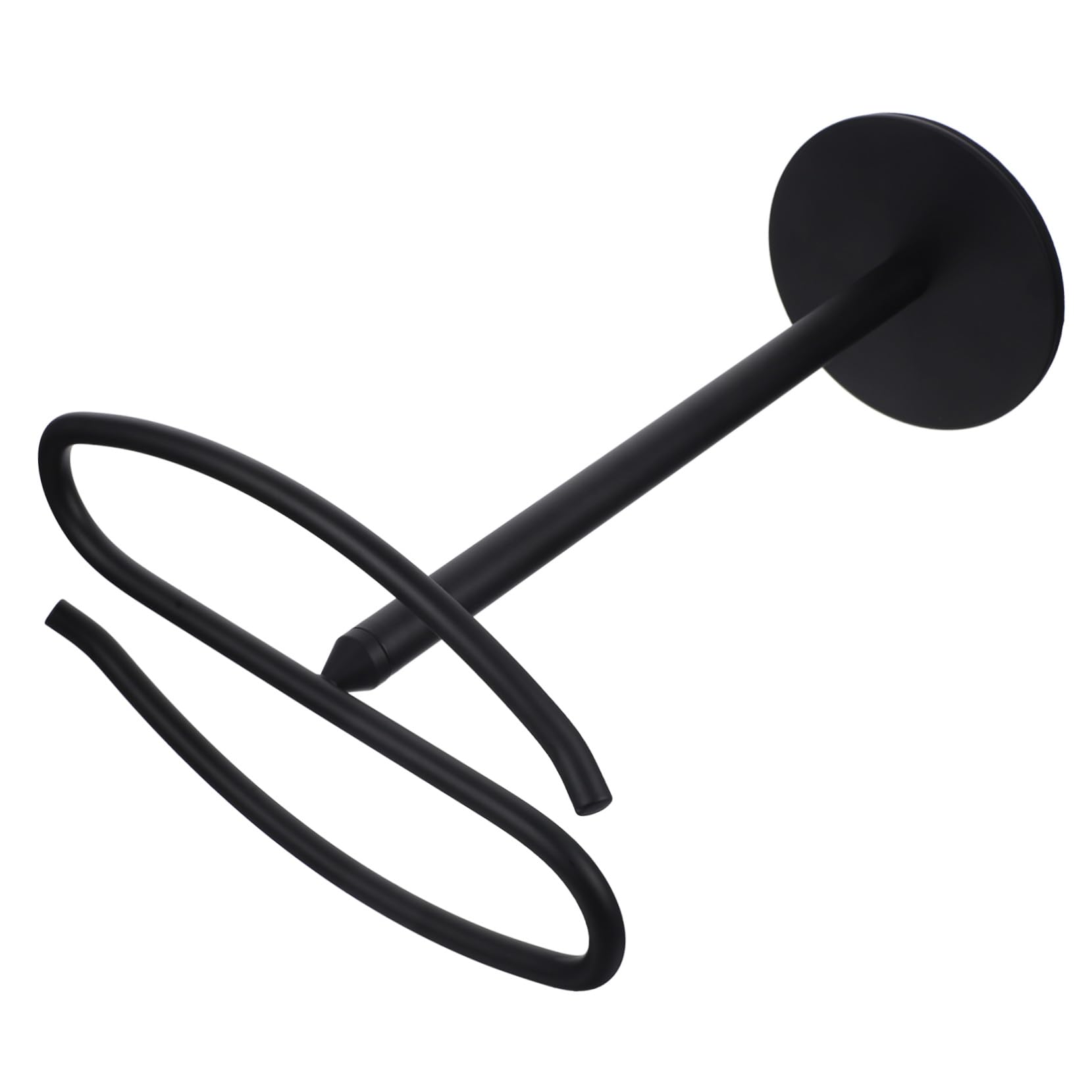 Porte-serviettes sur pied inox petit format Gatuida noir mat pour comptoir
