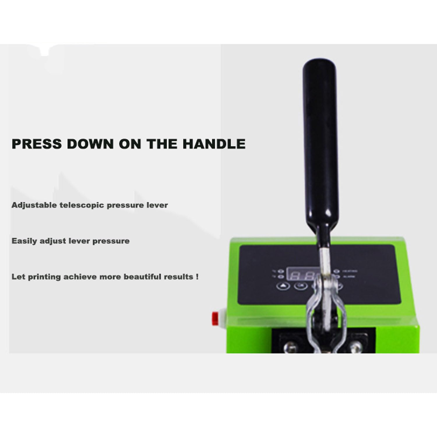 Pressa termica Smart Touch Screen, piccola pressa riscaldante fronte-retro, controlli digitali di precisione, con display LCD digitale e controllo della temperatura 0-250°C, perfetta per la casa