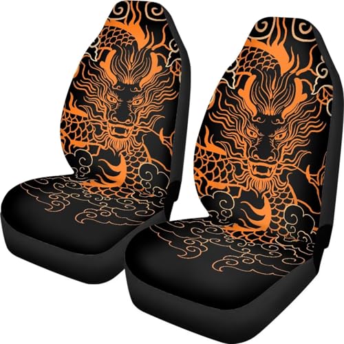Housse de sieges auto dragon japonais universelle pour voiture et SUV