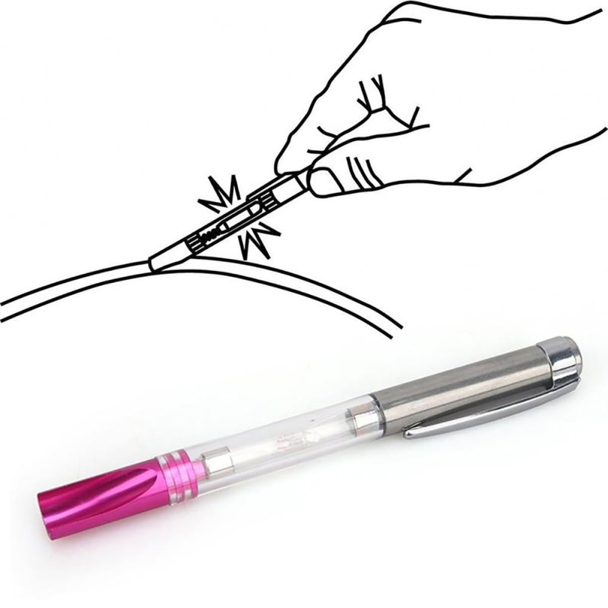 Zerodeko 2pcs Portable Ignition Test Pen for Spark Plugs and Coils Automotive Diagnostic Tool for Engine Spark Detection High-Visibility Indicator for Reliable Performance