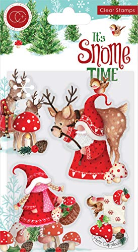 Craft Consortium It's Snome Time - Juego de sellos transparentes con texto en inglés Mr & Mrs Snome