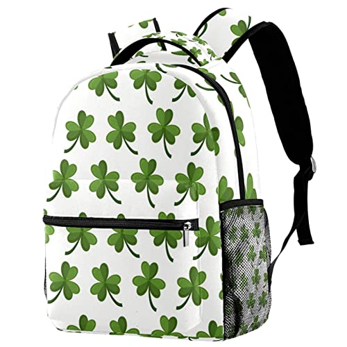 Mochila universitaria de trebol para el dia a dia escolar