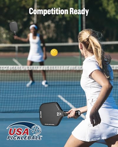 niupipo Professional Pickleball Paddle, T700 Carbon Fiber Pickleball Paddle, USAPA Approved Pickleball Racket w/Matte Textured for 30% More Spin, Polypropylene Honeycomb Core, Ergonomic Non-Slip Grip