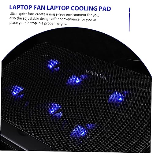 Base para Laptop con Ventiladores Dobles y Altura Ajustable miniatura 2