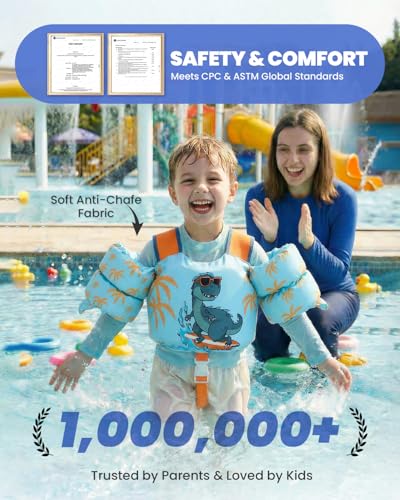 Image of Gogokids Puddle Float Jumper 24-66 Pounds, Toddler Swim Vest Kids Floaties