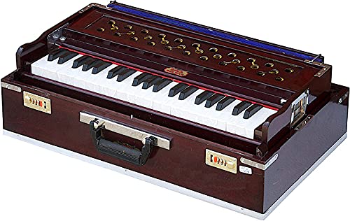 Harmonium BINA No. 17 Delux, In de VS, vouwen, speciaal dubbel riet, safri, Kirtan, 9 stops, palissander kleur… - Image 4