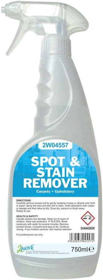 2WORK 2W04557 Carpet Spot and Stain Remover, 750 mL