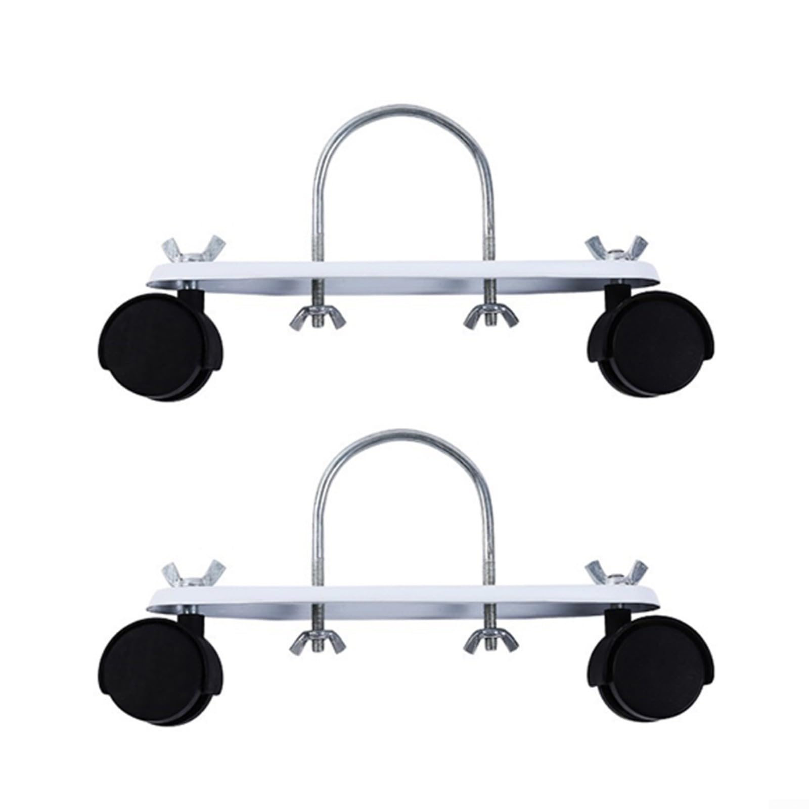 2Pcs Electric Heater Support Radiator Bracket Oil Ting Caster Base Hydroelectric Wheel Radiator Caster Electric Heater Special Mobile Pulley Bracket(Black)