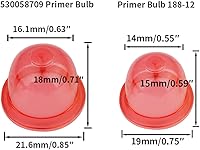 Vista 4 de (4 tamaños de 4 pies cada uno) Bombilla de cebado de línea de combustible de motor pequeño para Stihl Craftsman Husqvarna Ryobi Echo String Trimmer
