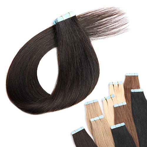 22 INCH TAPE IN 30G HAIR EXTENSINS DARK BROWN